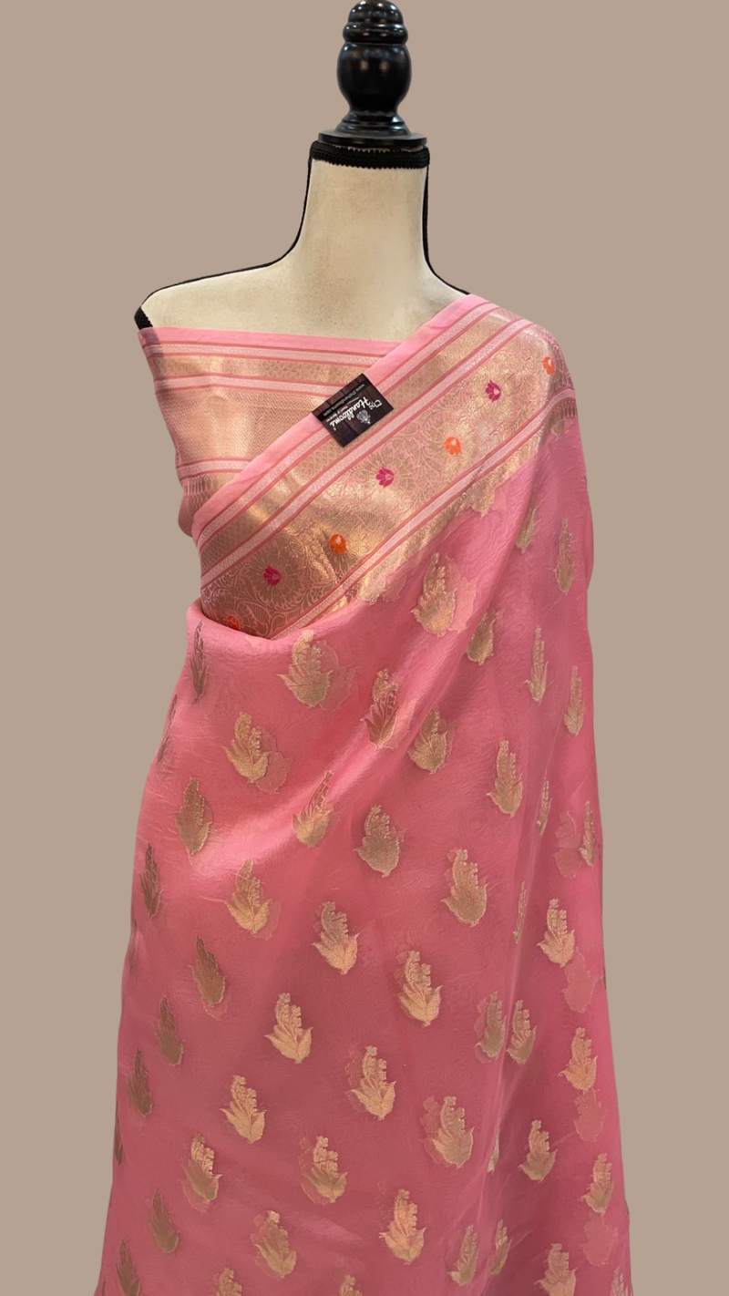 Pure Kora Handloom Banarasi Saree - The Handlooms