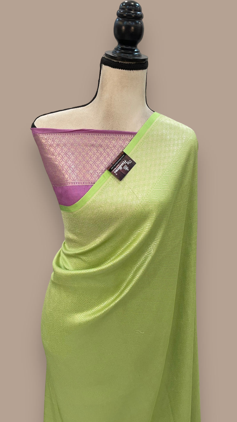 Pure Mashru Silk Banarasi Handloom Saree - The Handlooms