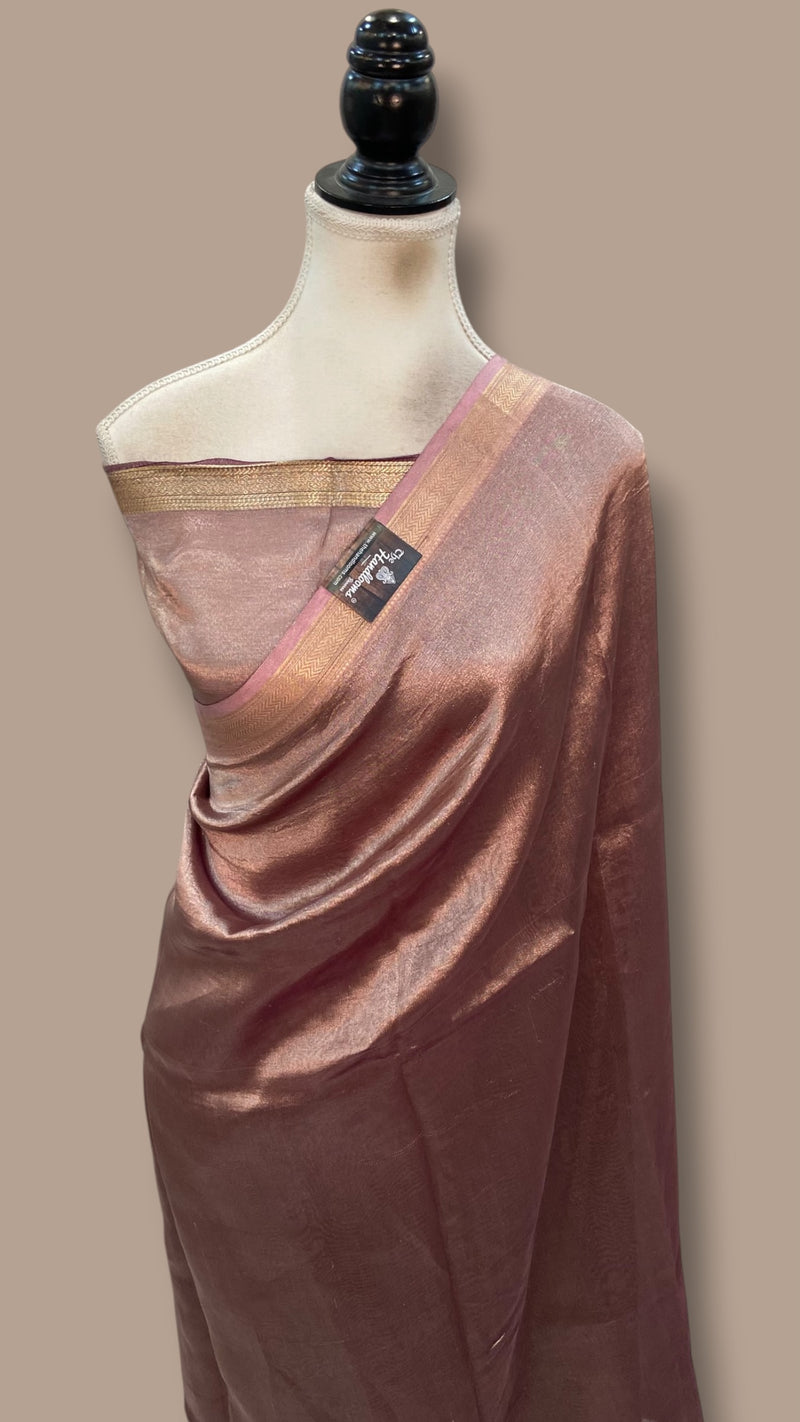 Pure Kora Tissue Handloom Banarasi Saree