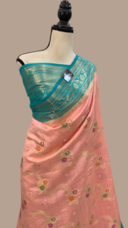 Pure Chiniya Silk Handloom Banarasi Saree - The Handlooms
