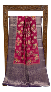 Pure Chiniya Silk Handloom Banarasi Saree - The Handlooms