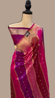 Pure Katan Silk Banarasi Handloom Saree - Rangkat - The Handlooms