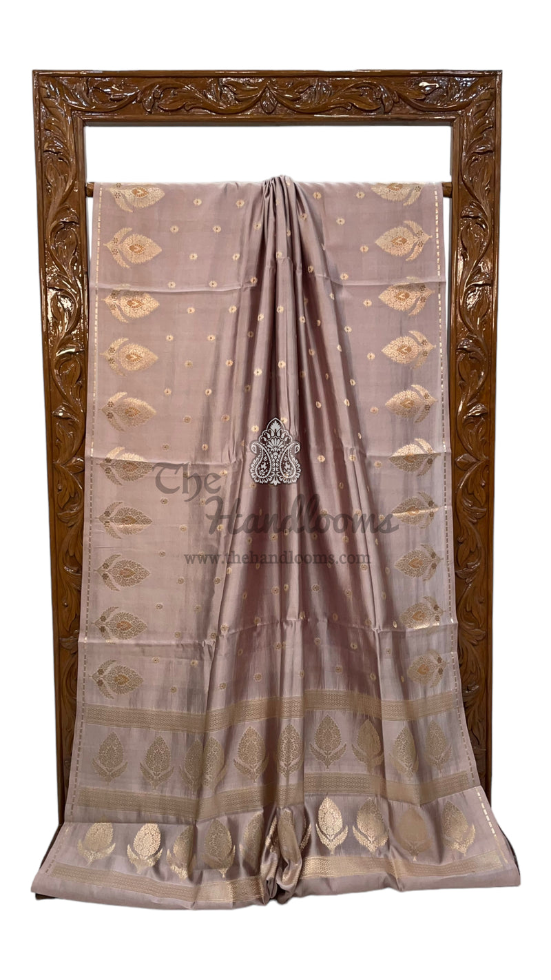 Pure Mango Silk Banarasi Handloom Saree - The Handlooms