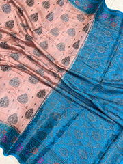 Pure Chiniya Silk Handloom Banarasi Saree - The Handlooms