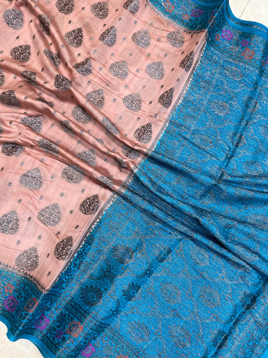 Pure Chiniya Silk Handloom Banarasi Saree - The Handlooms