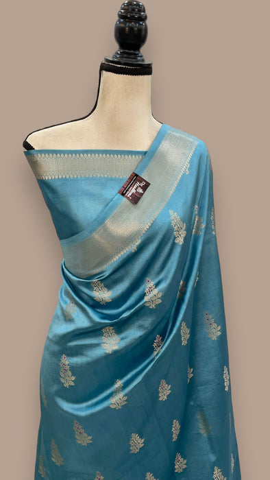 Pure Mango Silk Banarasi Handloom Saree