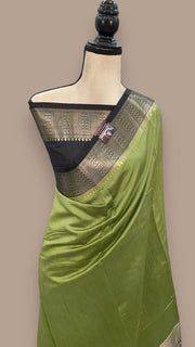 Pure Chiniya Silk Khaddi Handloom Banarasi Saree - The Handlooms