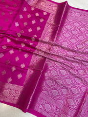 Pure Dupion Silk Banarasi Saree - The Handlooms