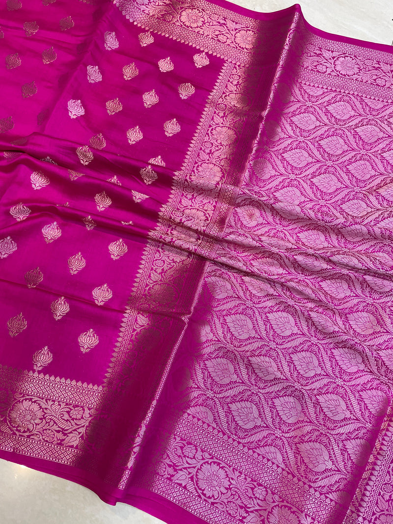 Pure Dupion Silk Banarasi Saree - The Handlooms