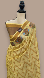 Pure Tussar Silk Handloom Banarasi Saree - The Handlooms