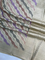 Pure Georgette Banarasi Saree With Rangkat Digital Print - The Handlooms