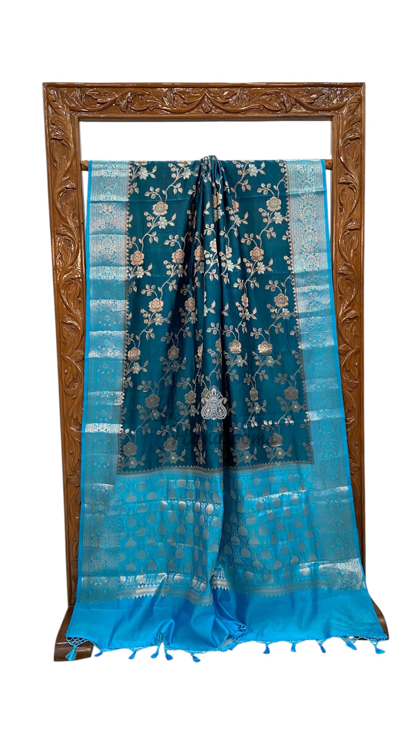 Pure Mango Silk Banarasi Handloom Saree - The Handlooms