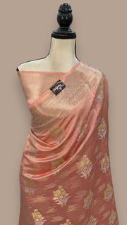 Pure Mango Silk Banarasi Handloom Saree - The Handlooms