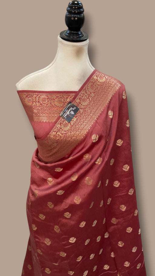 Pure Mango Silk Banarasi Handloom Saree - The Handlooms