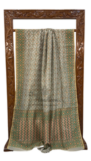 Pure Kora Tissue Handloom Banarasi Saree - The Handlooms
