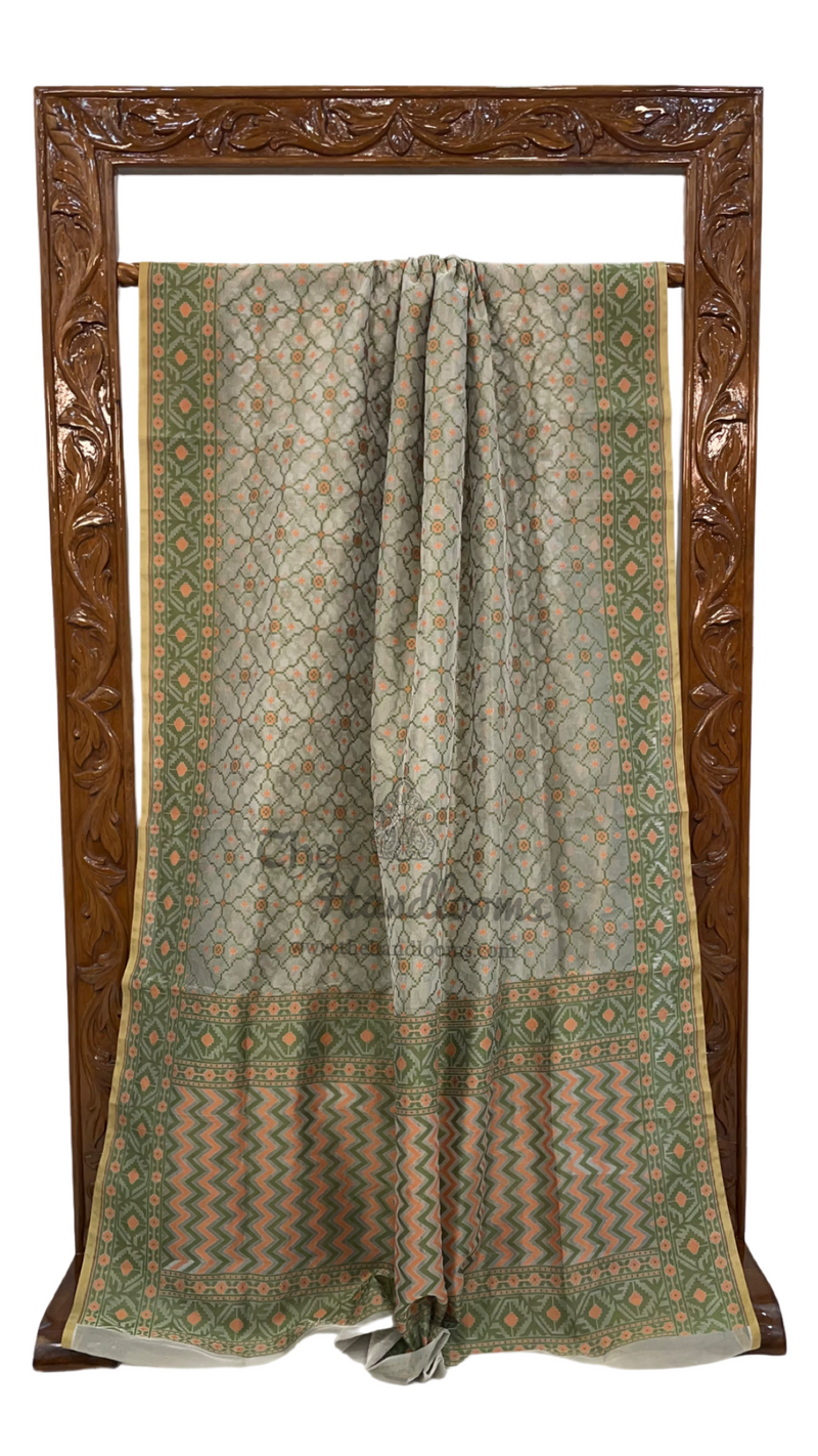 Pure Kora Tissue Handloom Banarasi Saree - The Handlooms