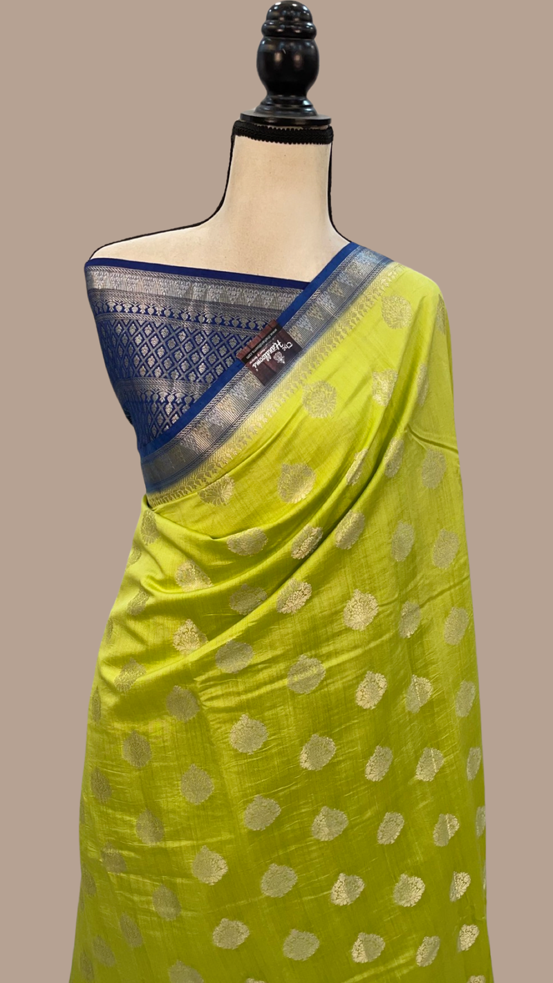 Pure Chiniya Silk Handloom Banarasi Saree - The Handlooms