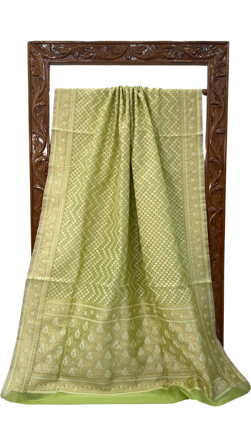 Pure Cotton Banarasi Brocade Handloom Saree - The Handlooms