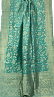 Pure Katan Silk Banarasi Handloom Saree - All over Jaal work - The Handlooms