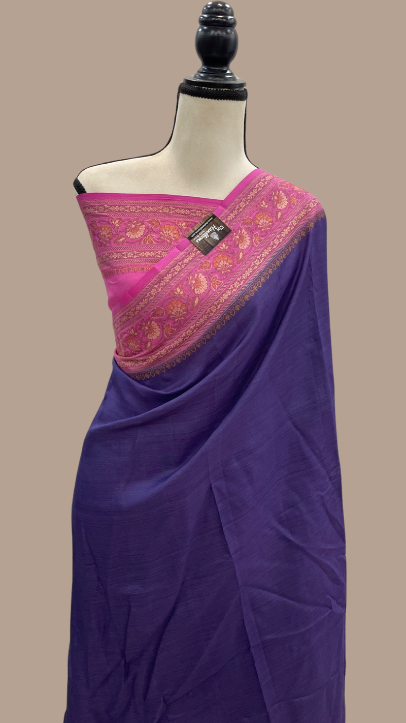 Pure Tussar Silk Handloom Banarasi Saree - The Handlooms