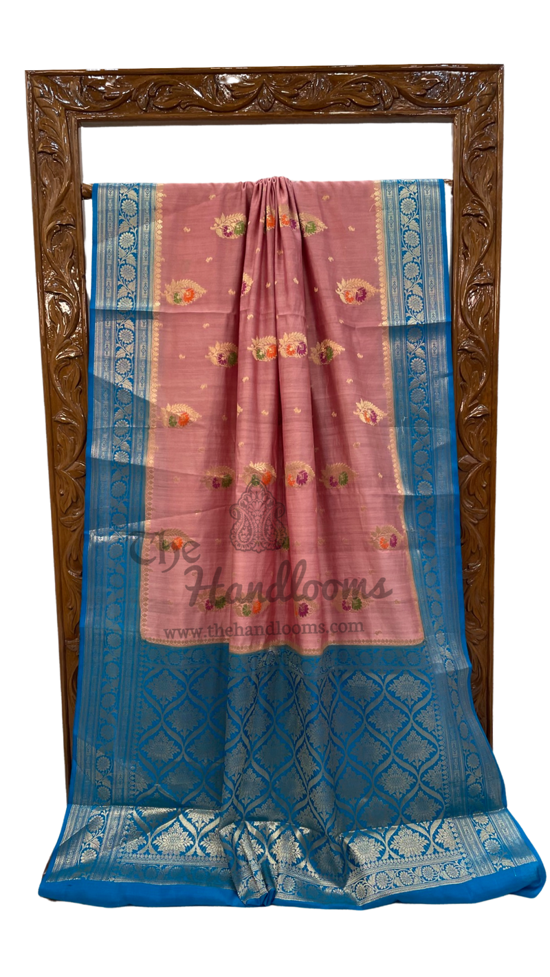 Pure Chiniya Silk Handloom Banarasi Saree - The Handlooms