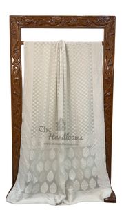 Khaddi Georgette Handloom Banarasi Saree - The Handlooms