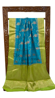 Pure Chiniya Silk Handloom Banarasi Saree - The Handlooms