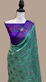 Pure Chiniya Silk Handloom Banarasi Saree - The Handlooms
