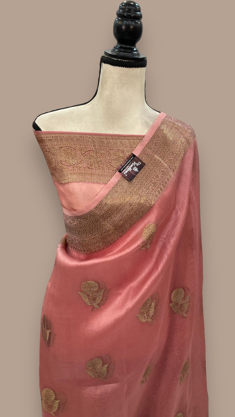 Pure Kora Handloom Banarasi Saree - The Handlooms