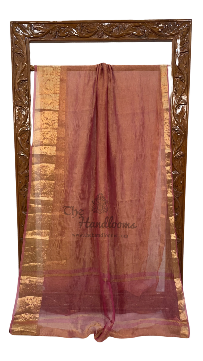Pure Kora Tissue Handloom Banarasi Saree - The Handlooms