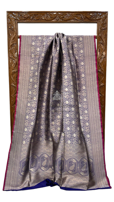 Pure Katan Silk Banarasi Handloom Saree - Tanchui Brocade With Sona Roopa