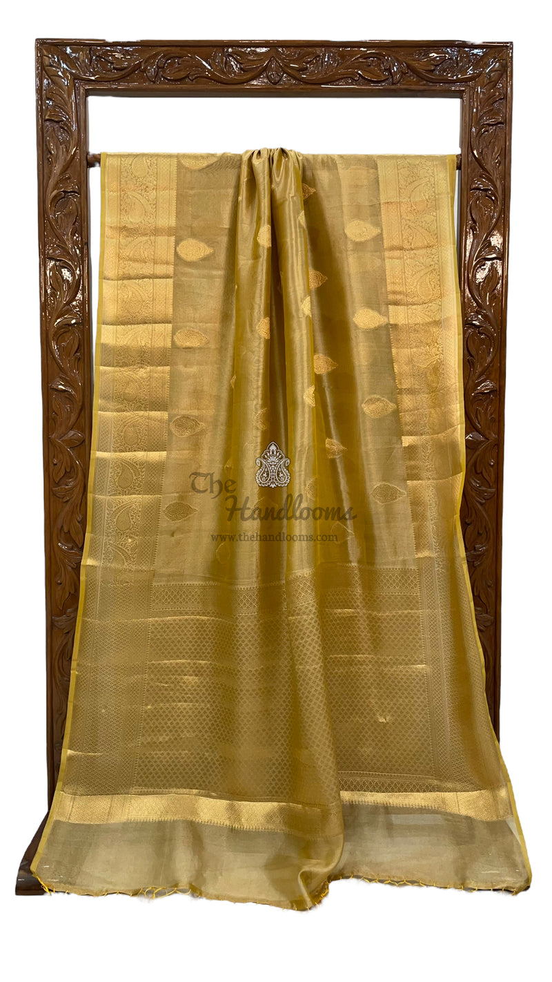 Pure Kora Tissue Handloom Banarasi Saree - The Handlooms