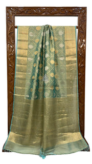 Pure Kora Tissue Handloom Banarasi Saree - The Handlooms