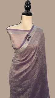 Pure Kora Tissue Handloom Banarasi Saree - The Handlooms