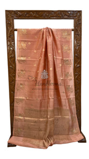 Pure Mango Silk Banarasi Handloom Saree - The Handlooms