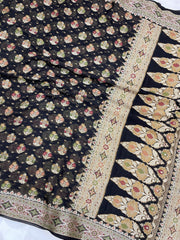 Pure Chiffon Khaddi Banarasi Saree - The Handlooms