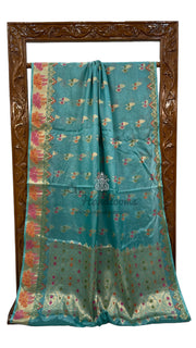 Pure Tussar Silk Handloom Banarasi Saree - The Handlooms