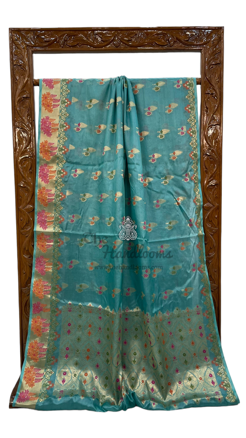 Pure Tussar Silk Handloom Banarasi Saree - The Handlooms