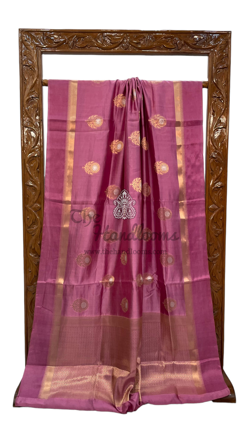 Pure Mango Silk Banarasi Handloom Saree - The Handlooms