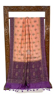 Pure Butter Crepe Banarasi Saree - The Handlooms