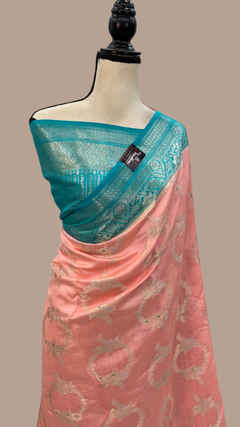 Pure Chiniya Silk Handloom Banarasi Saree - The Handlooms