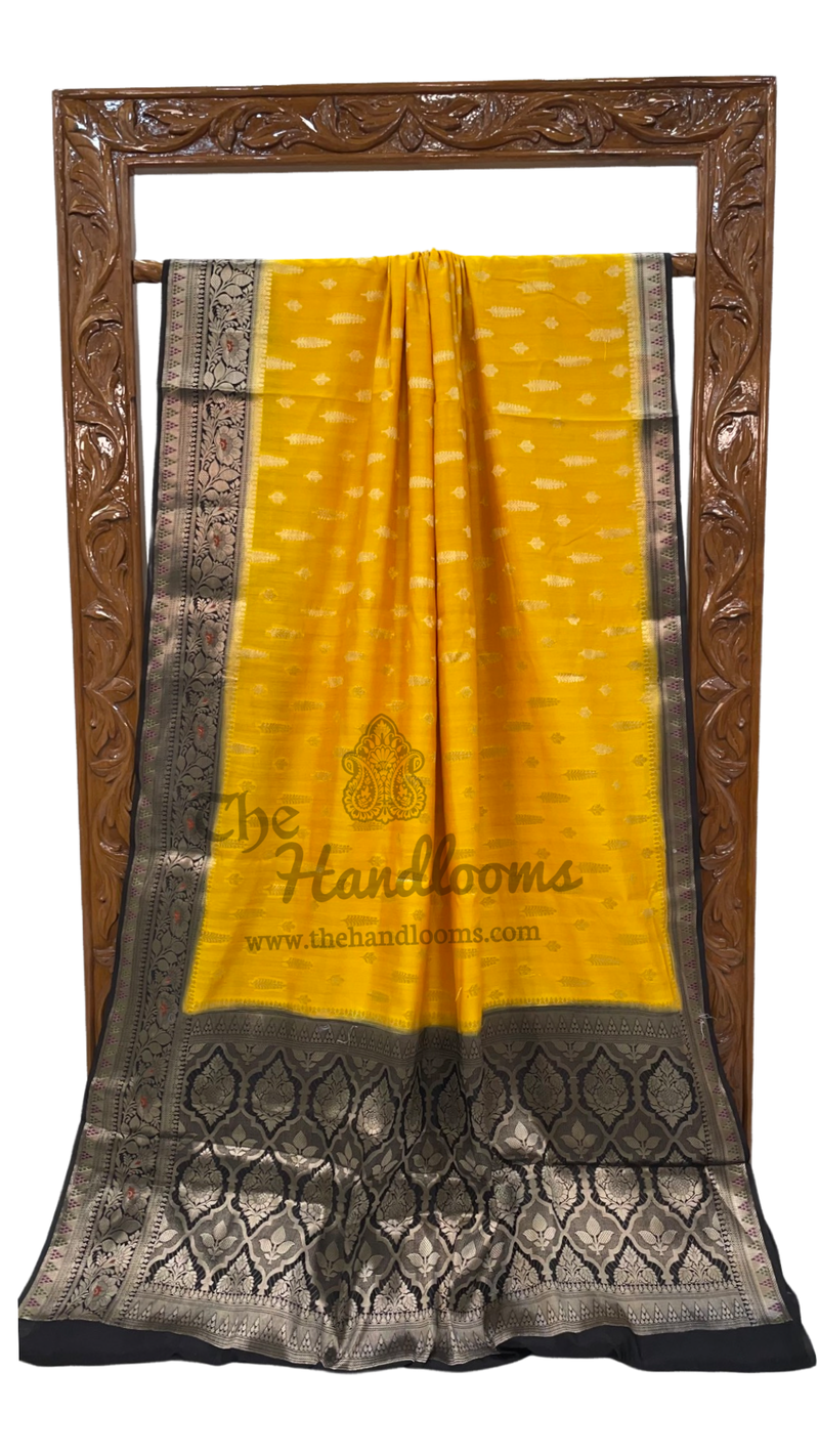 Pure Chiniya Silk Handloom Banarasi Saree - The Handlooms
