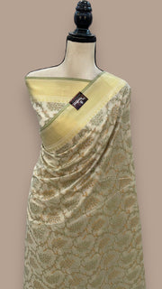 Pure Cotton Banarasi Handloom Saree - The Handlooms