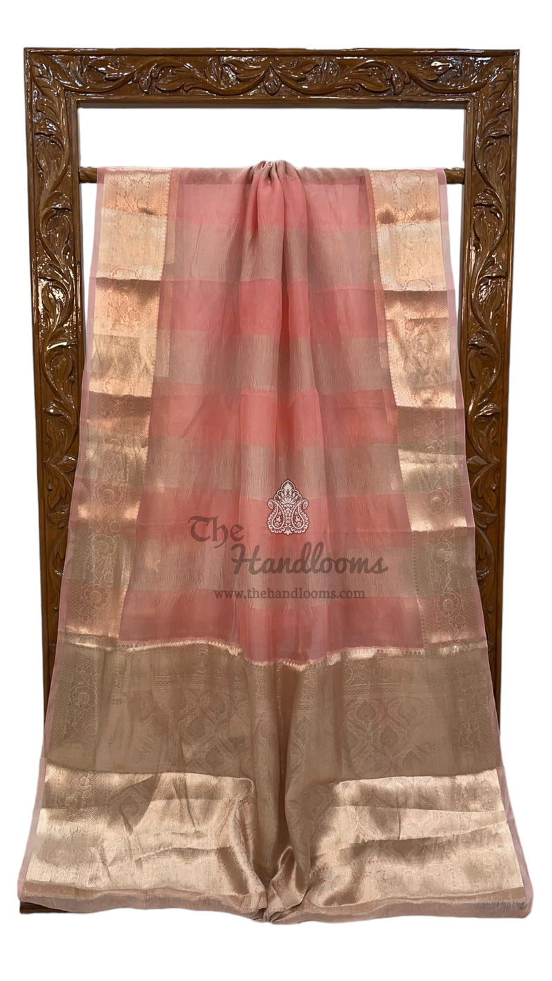Pure Kora Tissue Handloom Banarasi Saree - The Handlooms
