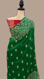 Organza Chikankari Handloom Banarasi Saree - The Handlooms