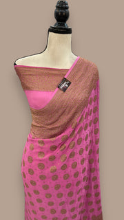 Khaddi Georgette Banarasi Saree -  Antique zari - The Handlooms