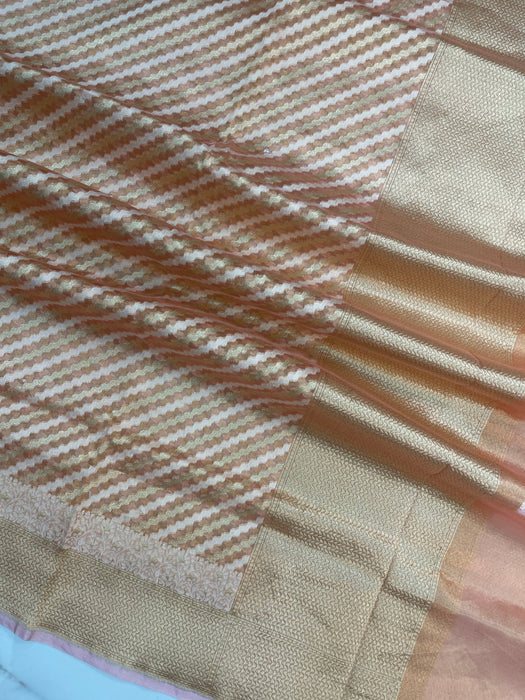 Pure Tissue Reshmi Zari Banarasi Brocade Handloom Dupatta