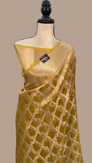 Pure Kora Tissue Handloom Banarasi Saree - The Handlooms