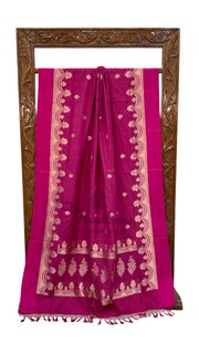 Pure Moonga Khaddi Handloom Banarasi Saree - The Handlooms