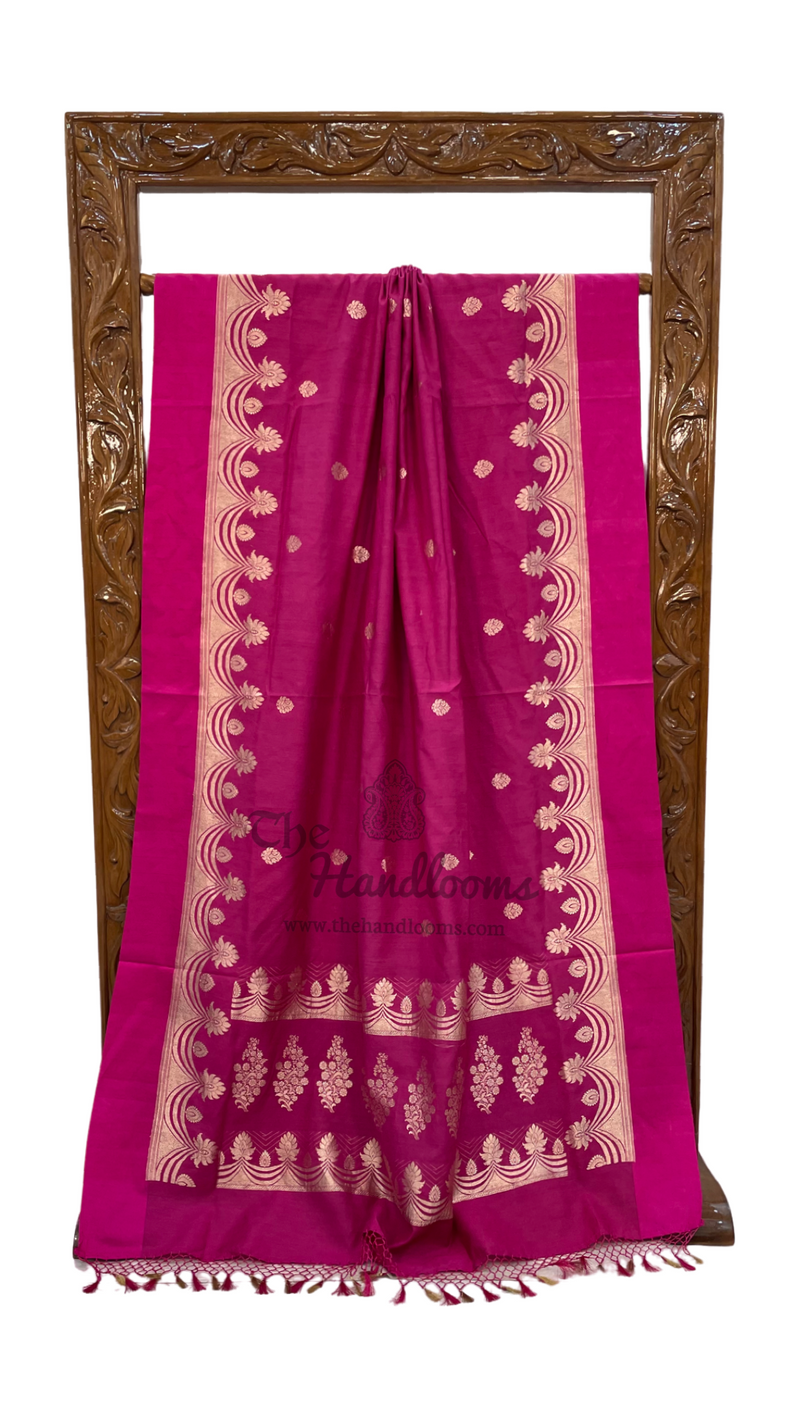 Pure Moonga Khaddi Handloom Banarasi Saree - The Handlooms